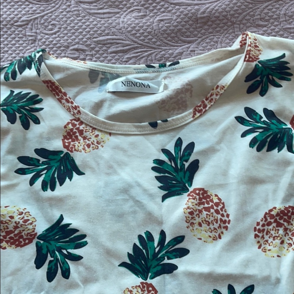White printed dress